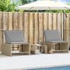 vidaXL Sun Lounger Beige, Light Grey
