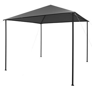 vidaXL Gazebo Charcoal Steel Large Collapsible Gazebo Square