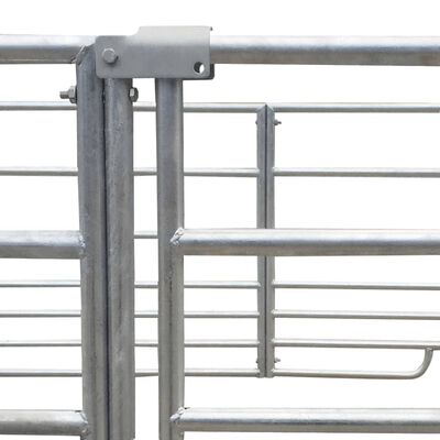 4-Panel Sheep Pen Galvanized Steel 53.9"x53.9"x36.2"