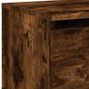 vidaXL Wall-mounted Bedside Cabinet Set of 2 Smoked oak Engineered wood