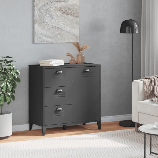 vidaXL Storage Cabinet Anthracite Grey Engineered Wood