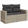 vidaXL Garden Sofa Set Light Grey