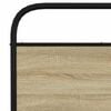vidaXL Bed Frame Sonoma oak Steel, engineered wood Super King Durable