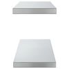 vidaXL Wall Shelf Silver Stainless Steel 29.5 in x 9.3 in x 1.2 in