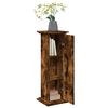vidaXL Display Stand Smoked Oak Engineered Wood Medium Display Stand