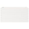 vidaXL Garden Planter White Solid pinewood 35.4 x 15.7 x 17.9 in