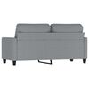 vidaXL 2-seater Sofa Light Gray Fabric (100% polyester), metal, textilene
