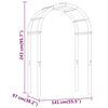 vidaXL Arch Green Treated solid pinewood Large Durable Wooden Arch