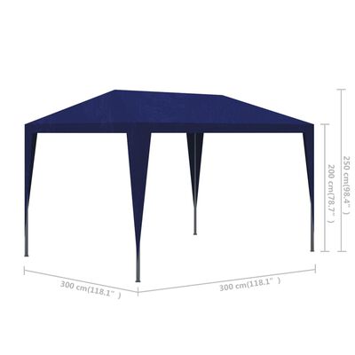 vidaXL 10' x 10' Blue Party Tent