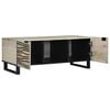 vidaXL Coffee Table Beige and Black 39.37 x 21.26 x 15.75 in