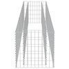 vidaXL Gabion Raised Bed Silver Galvanized Steel Large Durable