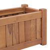 vidaXL Raised Bed Teak Solid Teak Wood 19.7x9.8x9.8 in Durable Planter