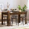 vidaXL Dining Table Smoked oak Engineered wood Medium Durable