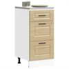 vidaXL Kitchen Base Cabinet Sonoma oak Engineered wood Medium