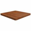 vidaXL Table Top Dark brown Solid oak wood 23.6x23.6 in Durable
