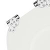 vidaXL Toilet Seats with Soft Close Lids 2 pcs MDF White (2x140798)