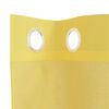 vidaXL Voile Curtains with Grommets 2 pcs Yellow