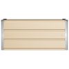 vidaXL Planter Ivory 39.37 x 15.75 x 17.72 in Steel