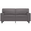 vidaXL 2-seater Sofa Grey Faux leather 2-Seater Chic Design