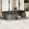 vidaXL Garden Sofa Set Grey, Dark Grey
