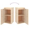 vidaXL TV Cabinet Set of 6 Natural Pine Solid Pine Wood Medium