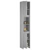 vidaXL Bathroom Cabinet Grey sonoma Engineered wood Tall
