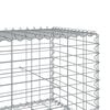 vidaXL Gabion Basket Silver Galvanized Iron Extra Long Durable