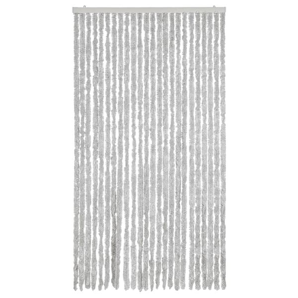 vidaXL Fly Curtain Grey 39.4x86.6" Chenille
