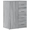 vidaXL Sideboard Gray Sonoma 23.2"x15.4"x31.5" Engineered Wood