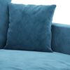 vidaXL 2-seater Sofa Blue Velvet, Metal, Foam 2-seater Appealing Design