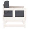 vidaXL Garden Chair White, Anthracite
