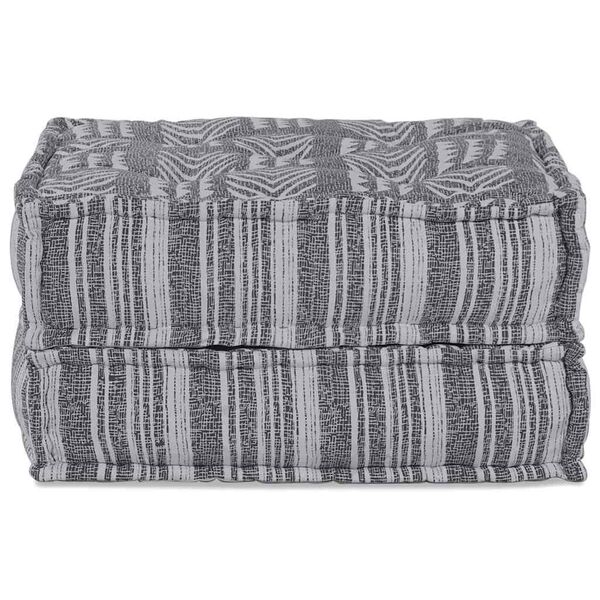 vidaXL Modular Sofa Grey Print 27.56 x 27.56 x 14.17 in Fabric