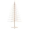 vidaXL Wooden Christmas Tree Natural Wood Solid pine wood, Bamboo