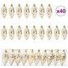 vidaXL Christmas Pine Cone Ball 40 pcs Gold