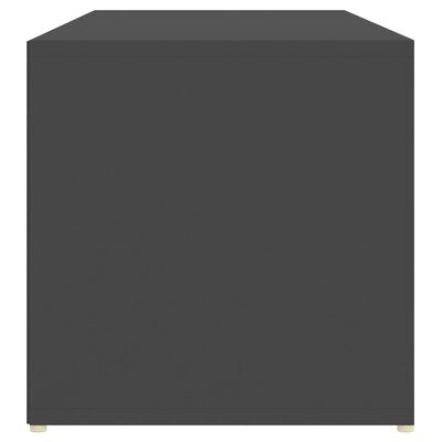 vidaXL Shoe Storage Bench Gray 41.3"x41.3"x13.8" Chipboard
