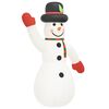 vidaXL Inflatable Snowman White, Red, Black, Green