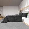vidaXL Duvet Cover Set Black 100% Cotton 94.5 x 86.6 in Lightweight