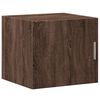 vidaXL Slim Storage Cabinet Brown Oak Engineered Wood Tall