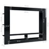 vidaXL TV Cabinet High gloss black Engineered wood Large TV Cabinet