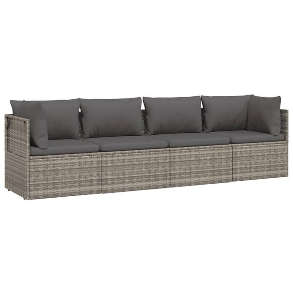 vidaXL Garden Lounge Set Grey
