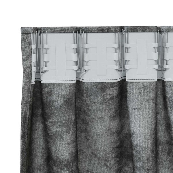 vidaXL Velvet Curtains 2 pcs Grey 88.58 x 55.12 in Velvet