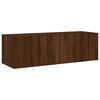 vidaXL TV Wall Cabinet Brown Oak Engineered wood Medium TV Wall Cabinet