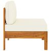 vidaXL Wooden Lounge Set Cream white, Wood