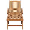 vidaXL Sun Lounger Natural Wood