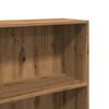 vidaXL Bookcase Artisan oak Engineered wood 23.6x11.8x74.4 in Bookcase