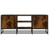 vidaXL TV Cabinet Smoked Oak Engineered wood, Metal Medium TV Cabinet