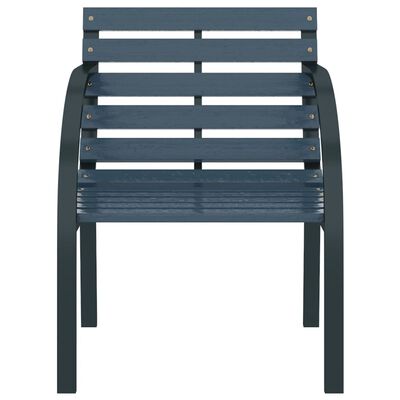 vidaXL Patio Chairs 2 pcs Gray Wood