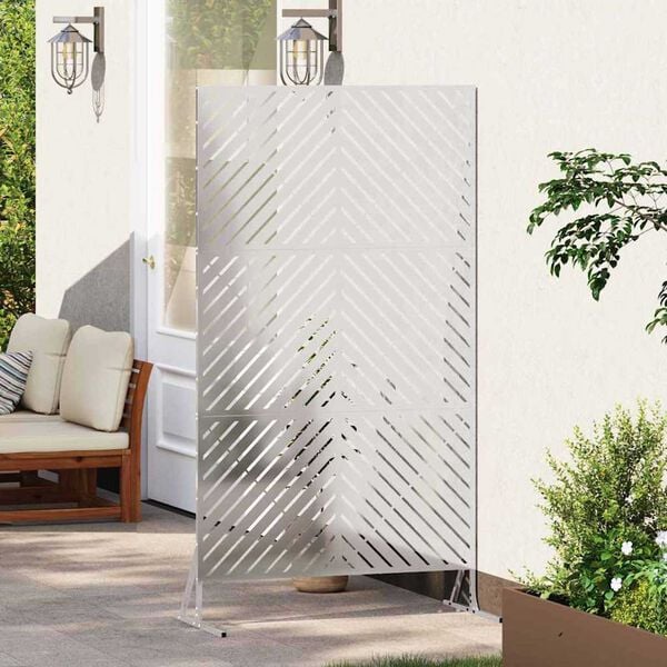 vidaXL Privacy Screen Grey 39.37 x 19.69 x 70.87 in Steel