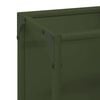 vidaXL Firewood Rack Olive Green 9.8x9.8x23.6" Cold-rolled steel