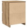 vidaXL Bedside Cabinet Set of 2 Artisan Oak Engineered Wood